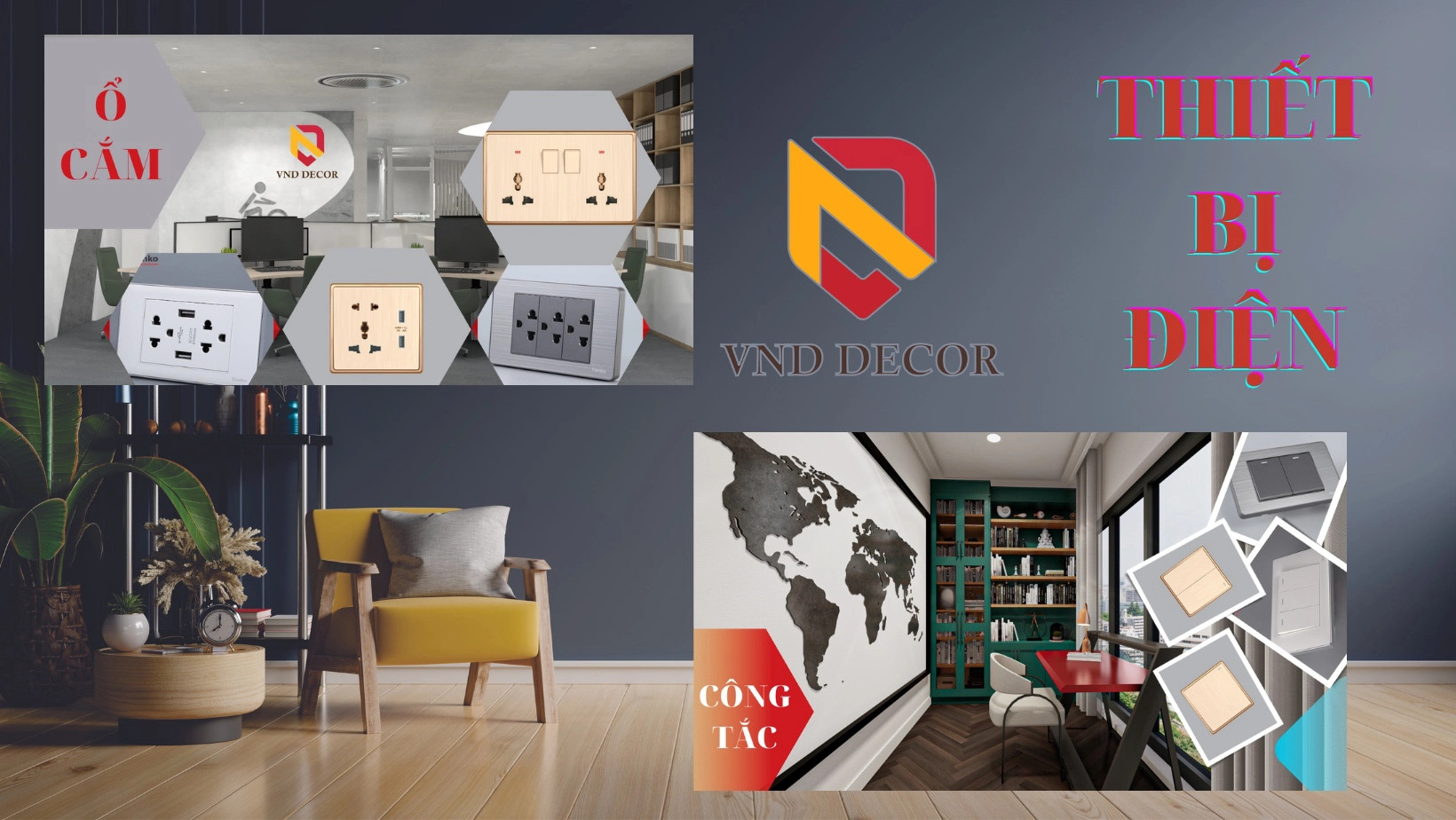 THIẾT BỊ ĐIỆN CHO NGÔI NHÀ HIỆN ĐẠI : Ổ CẮM CÔNG TẮC TENKO, MPE VÀ PANASONIC