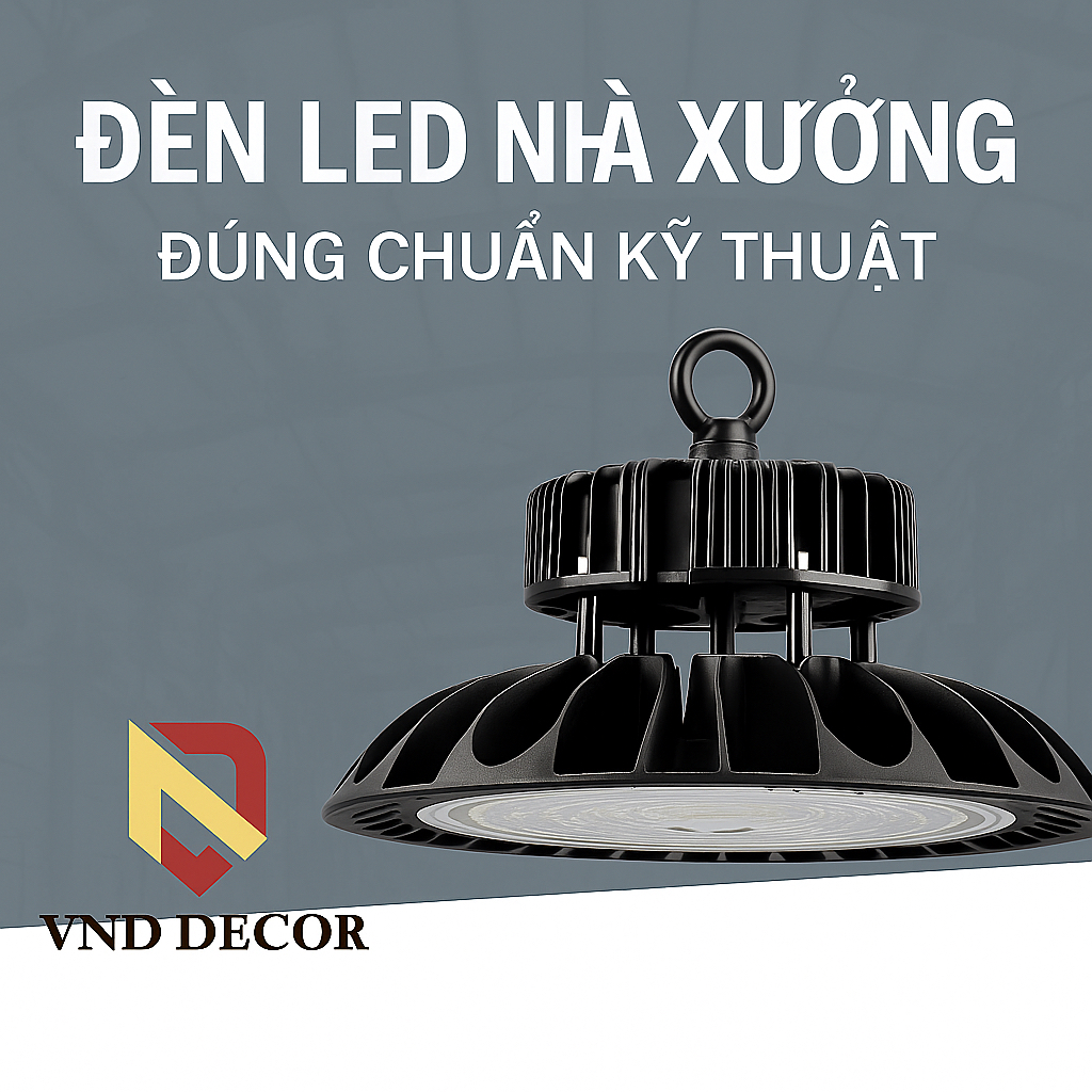 Đèn LED Nhà Xưởng: Kinh Nghiệm Chọn Đúng Chuẩn Kỹ Thuật Cho Doanh Nghiệp