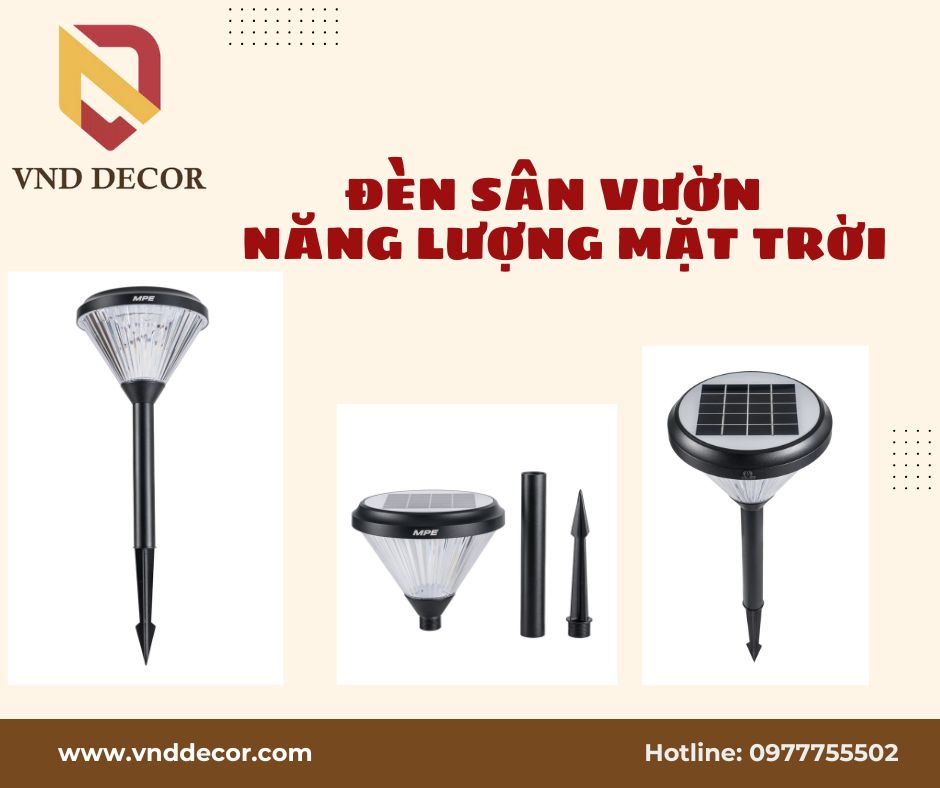 Đèn Sân Vườn Năng Lượng Mặt Trời Giá Tốt 2025 – Bền Bỉ, Dễ Lắp Đặt