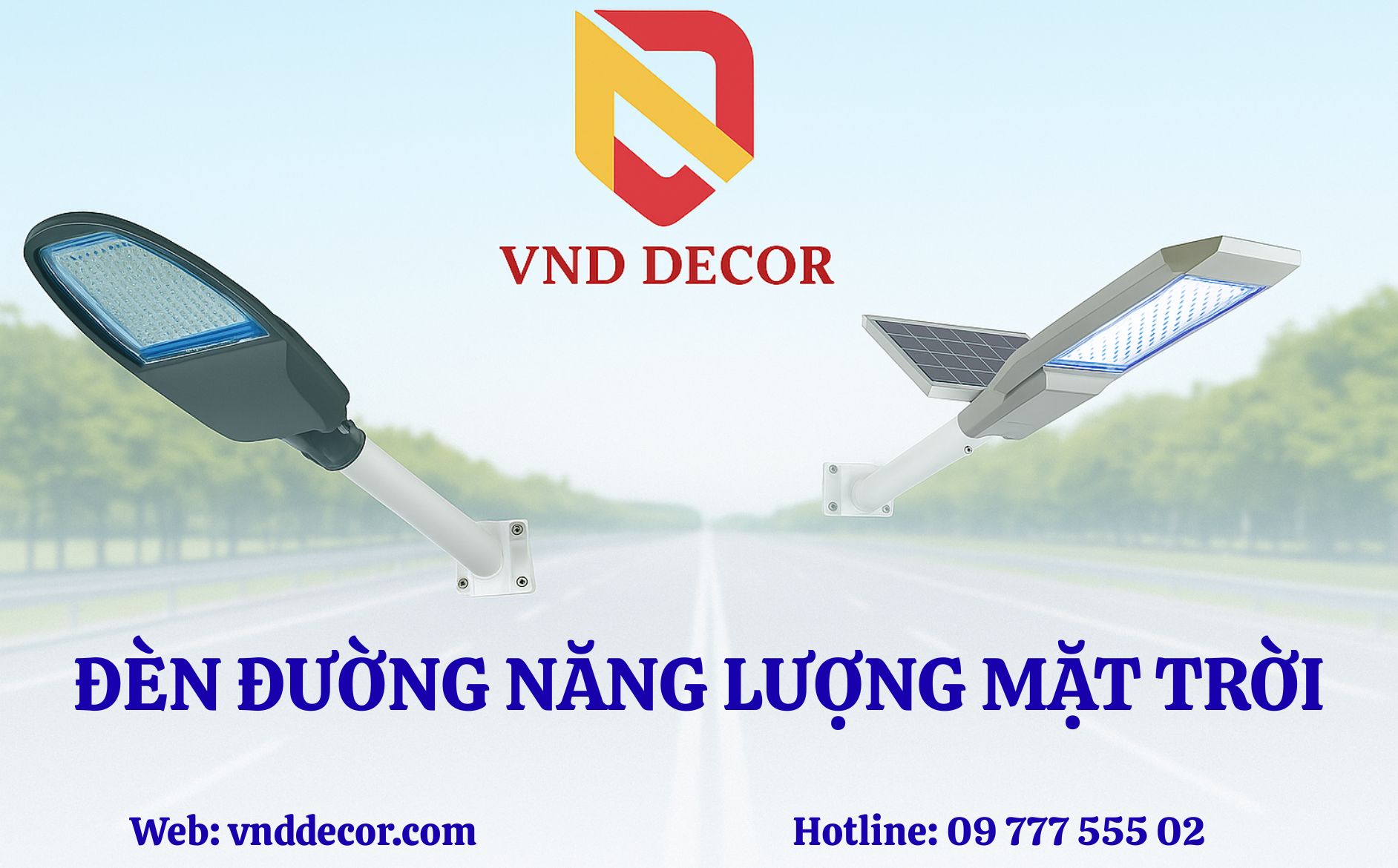 Đèn Đường Năng Lượng Mặt 