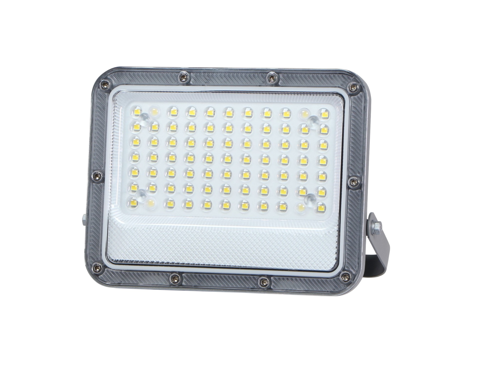 Đèn led pha thấu kính KINGECO 50w, vỏ xám, Chip LUMILEDS 2835