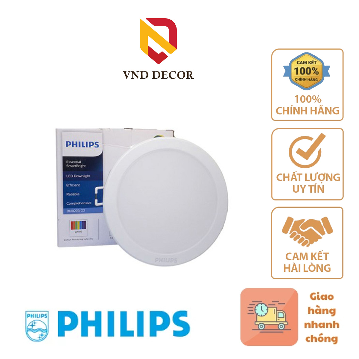 Đèn LED Âm Trần Downlight DN027B G3 PHILIPS