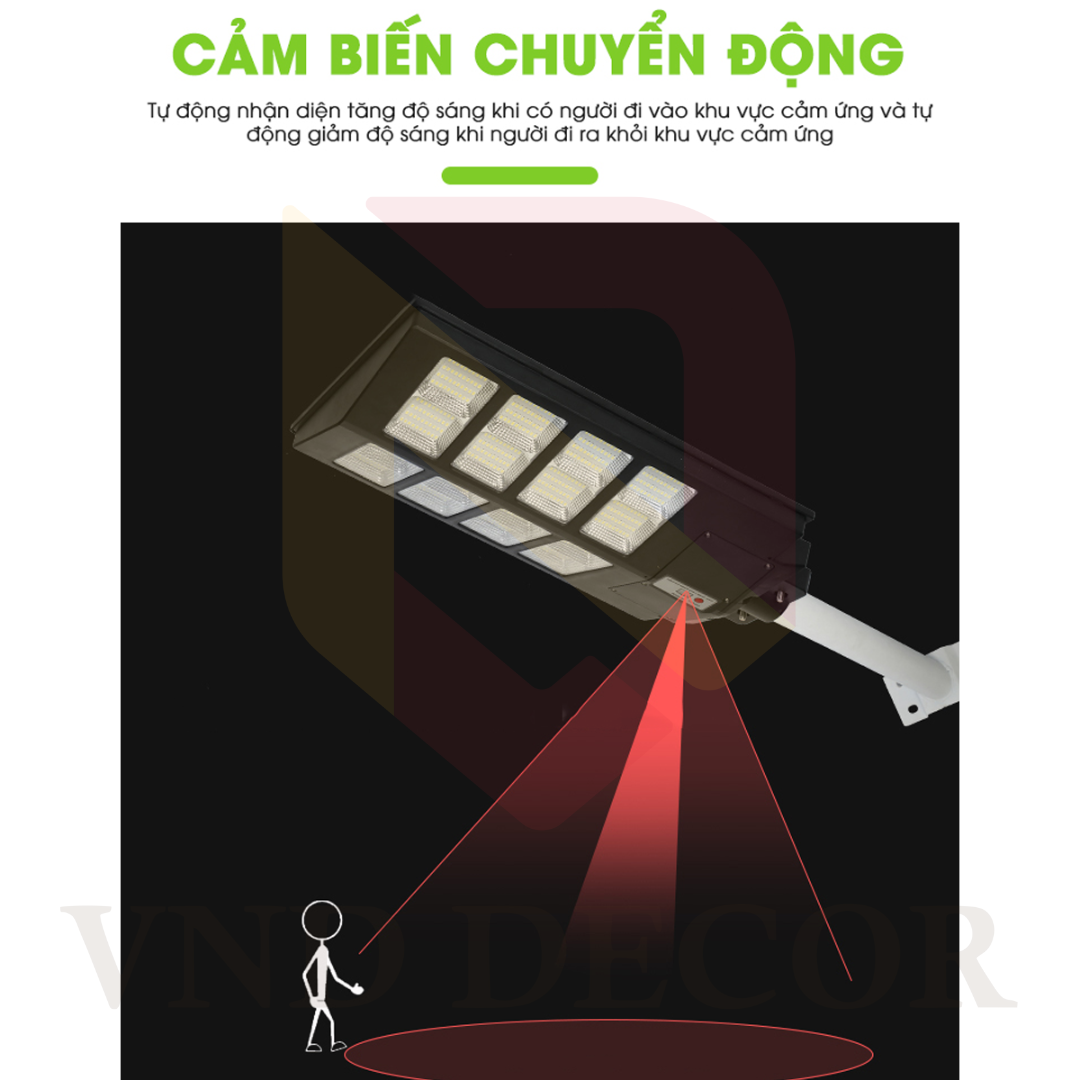 Đèn Đường Năng Lượng Mặt Trời Liền Thể 400W