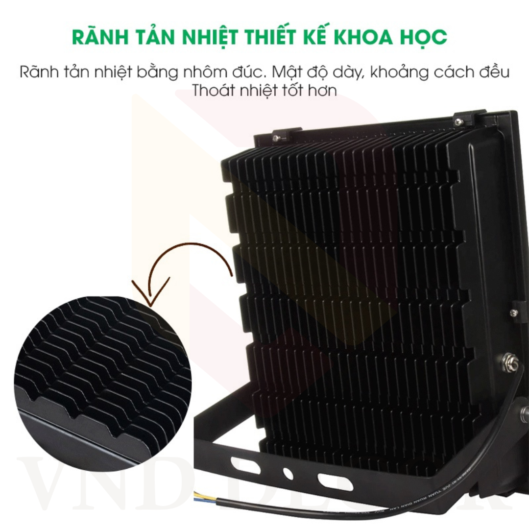 Đèn Pha LED 150W Chip COB 5054 Mã VND-LPB150