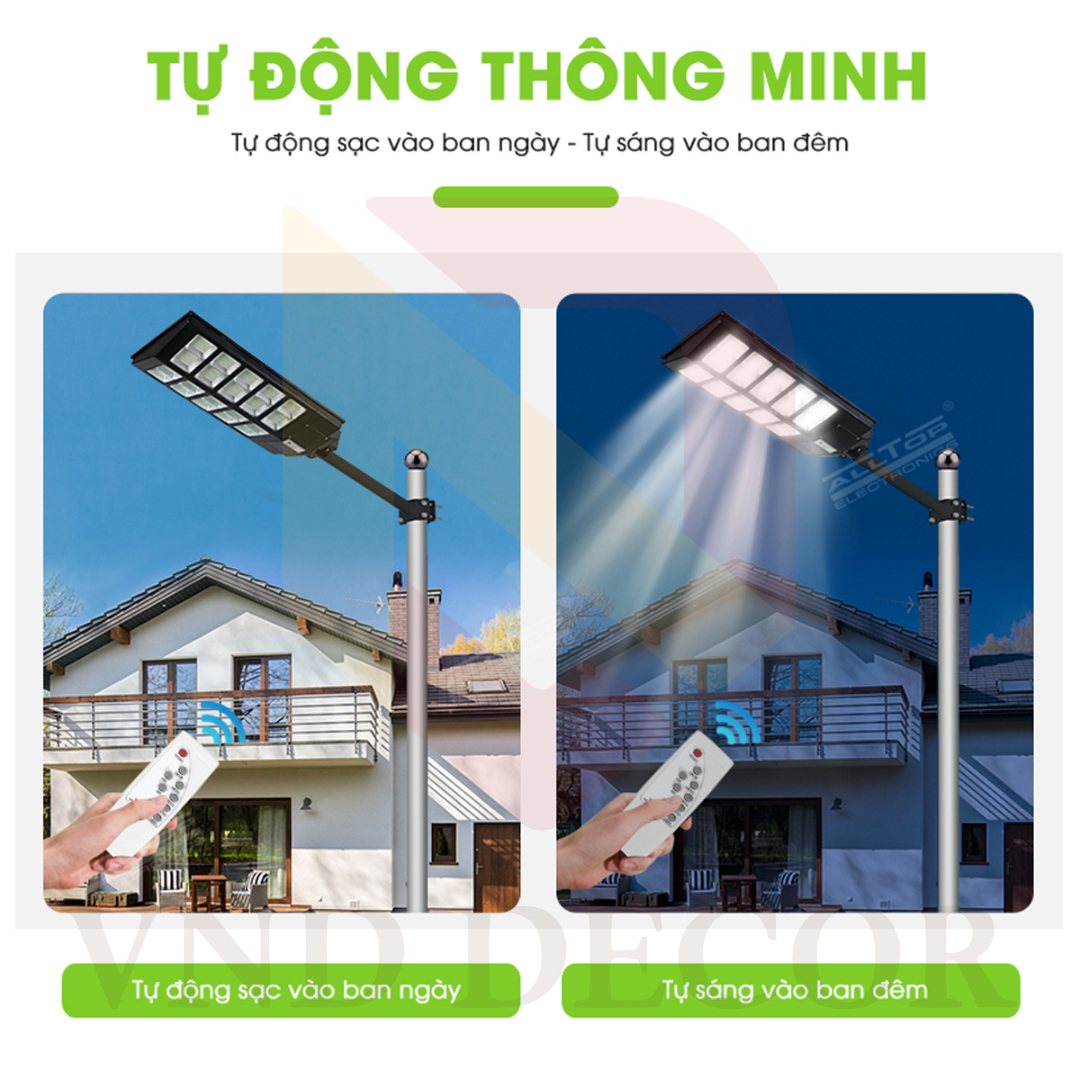 Đèn Đường Năng Lượng Mặt Trời Liền Thể 400W