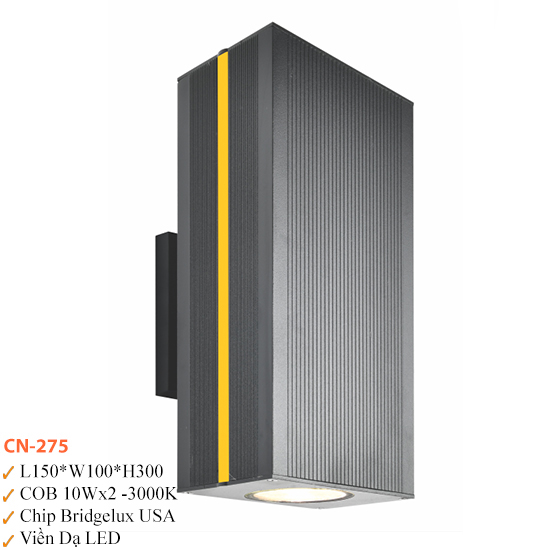 Đèn Tường Ngoài Trời Euroto CN-275 2X10W