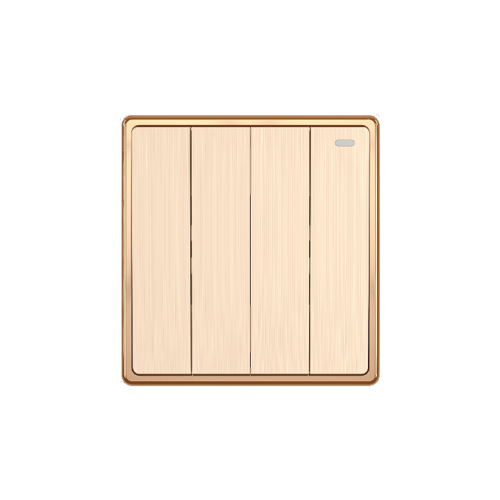 Mặt 4 Công Tắc 1 Chiều MPE Mã: S704