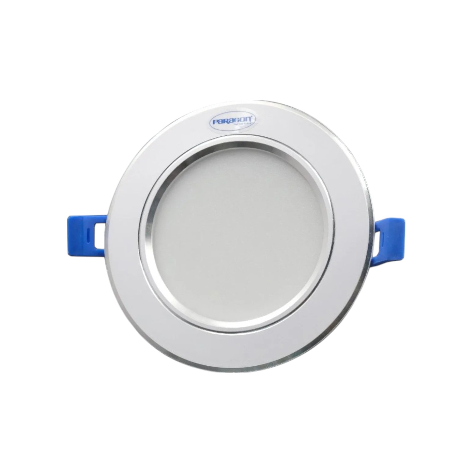 Đèn LED Downlight Viền Bạc 9W Âm Trần Đổi 3 Màu Paragon