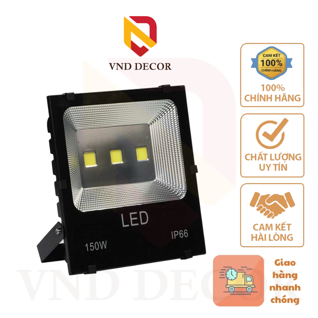 Đèn Pha LED 150W Chip COB Mã VND-LPA150
