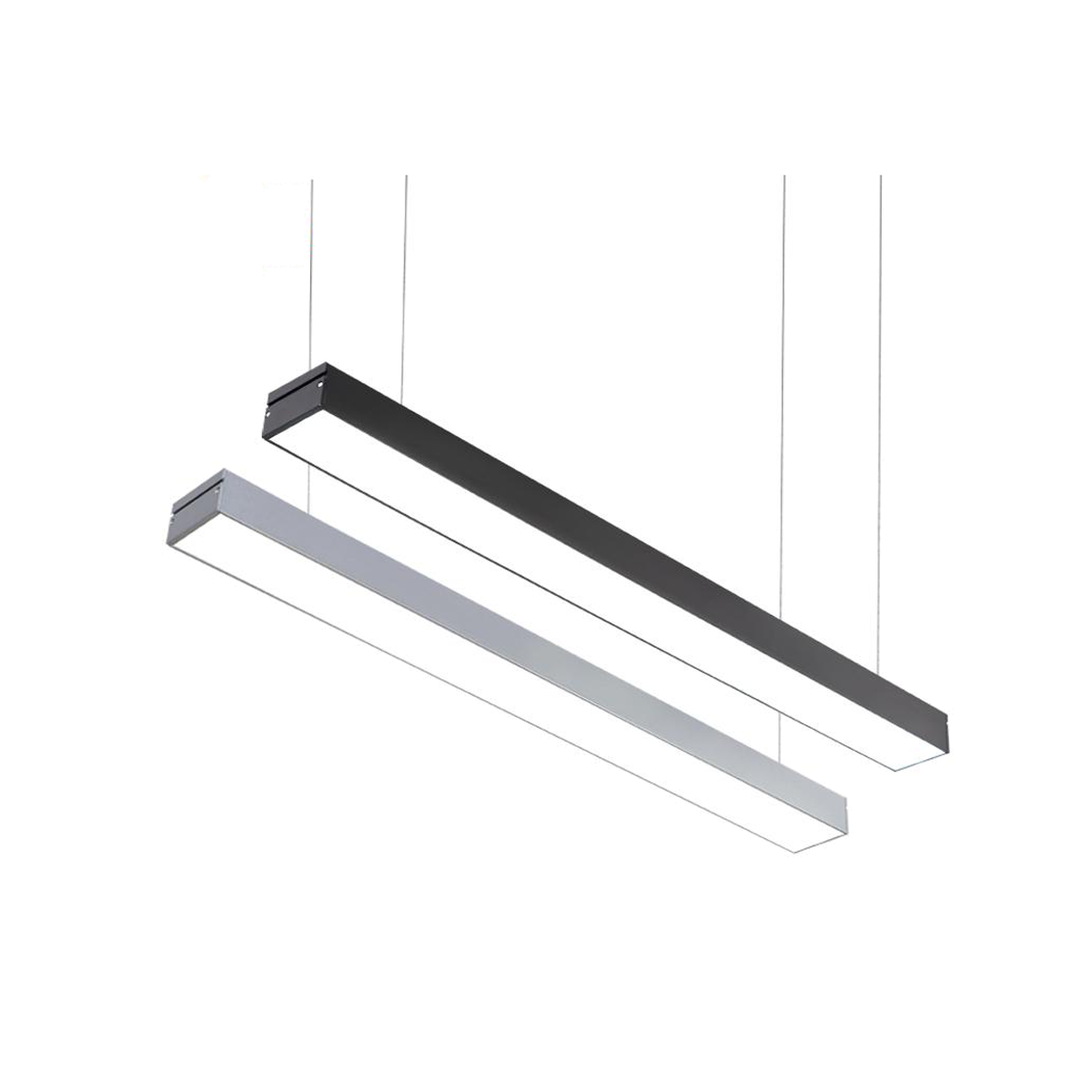 Đèn Led Thả Văn Phòng 42W, Vỏ Đen-Ánh Sáng Trắng