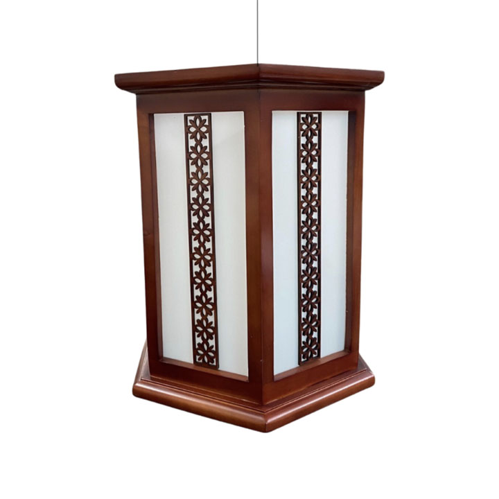 Đèn Thả Lục Giác Trang Trí Gỗ Tự Nhiên Cao Cấp Mã: DT09