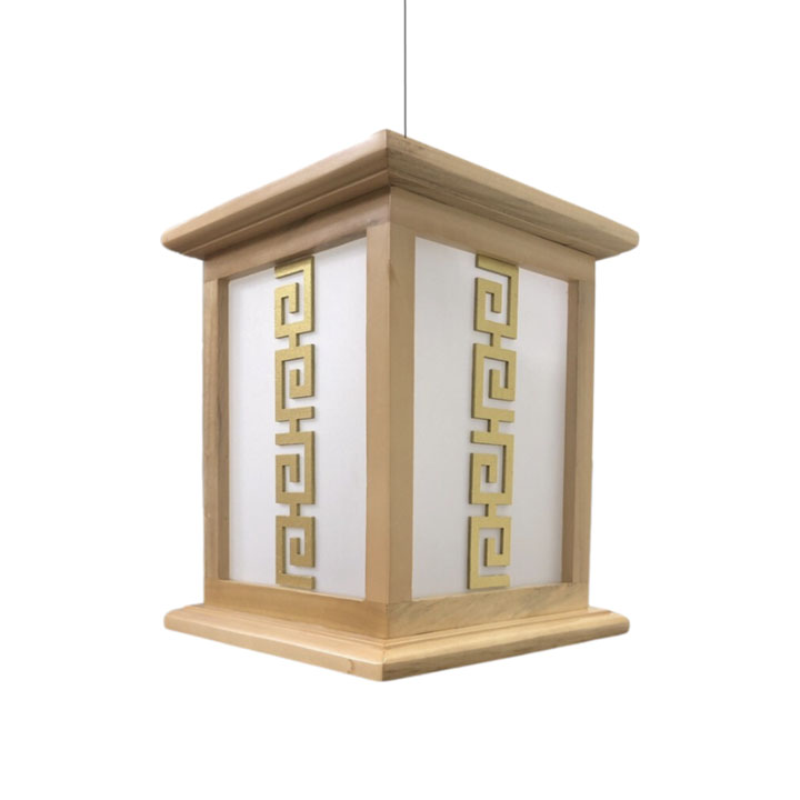 Đèn Thả Trụ Vuông Trang Trí Gỗ Tự Nhiên Cao Cấp Mã: DT15
