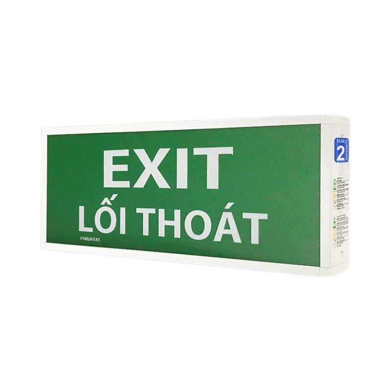 Đèn Exit Thoát Hiểm Paragon 1 Mặt PEXF13SC-G2