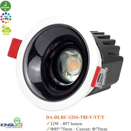 Đèn Spotlight Âm Trần KingLed 12W DA-DLRC-12SS-T85