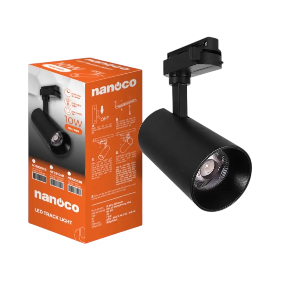 Đèn LED Ray Rọi 20W Nanoco – Track Light T2 Nanoco NTRE 20W