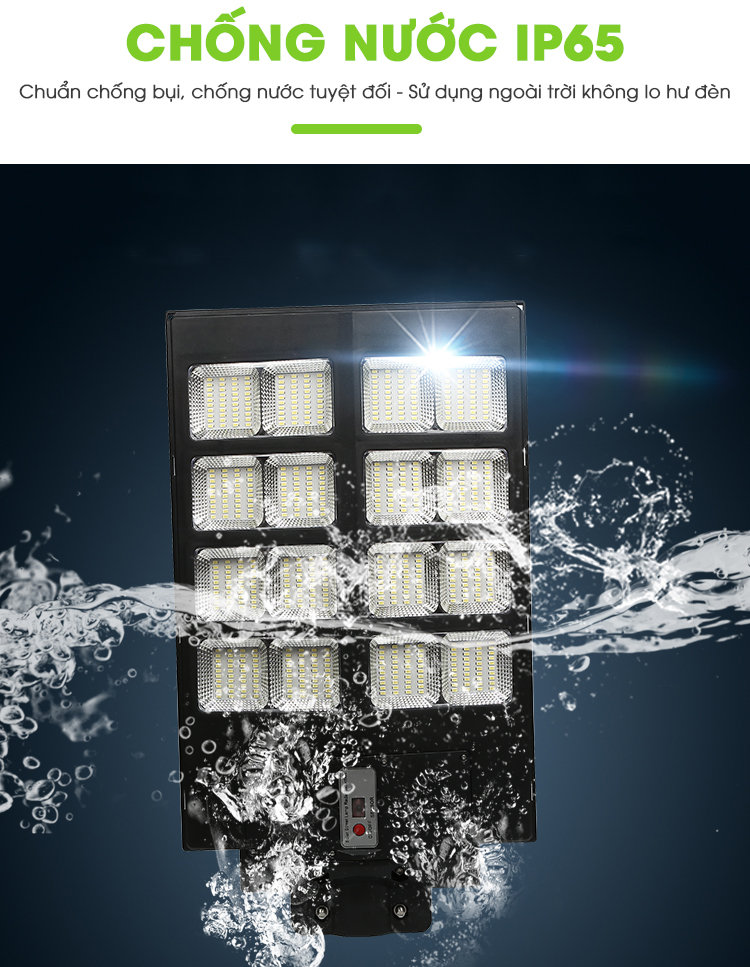 Đèn Đường Năng Lượng Mặt Trời Liền Thể 400W