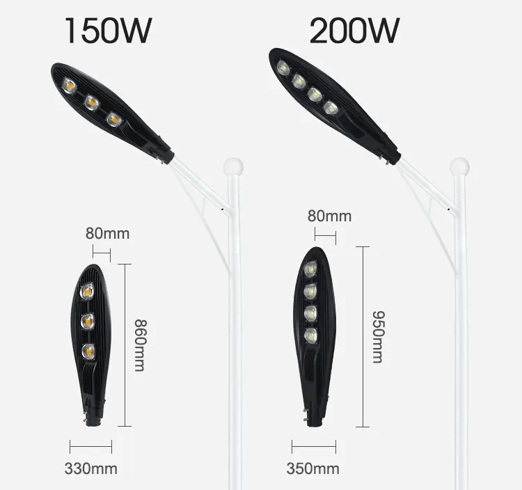 Đèn Đường LED Chiếc Lá 200W
