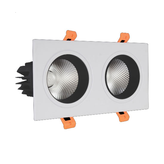 Đèn Spotlight Âm Trần Đôi Euroto 2x7W-2x12W-2X20W-LA516/LA518/LA520
