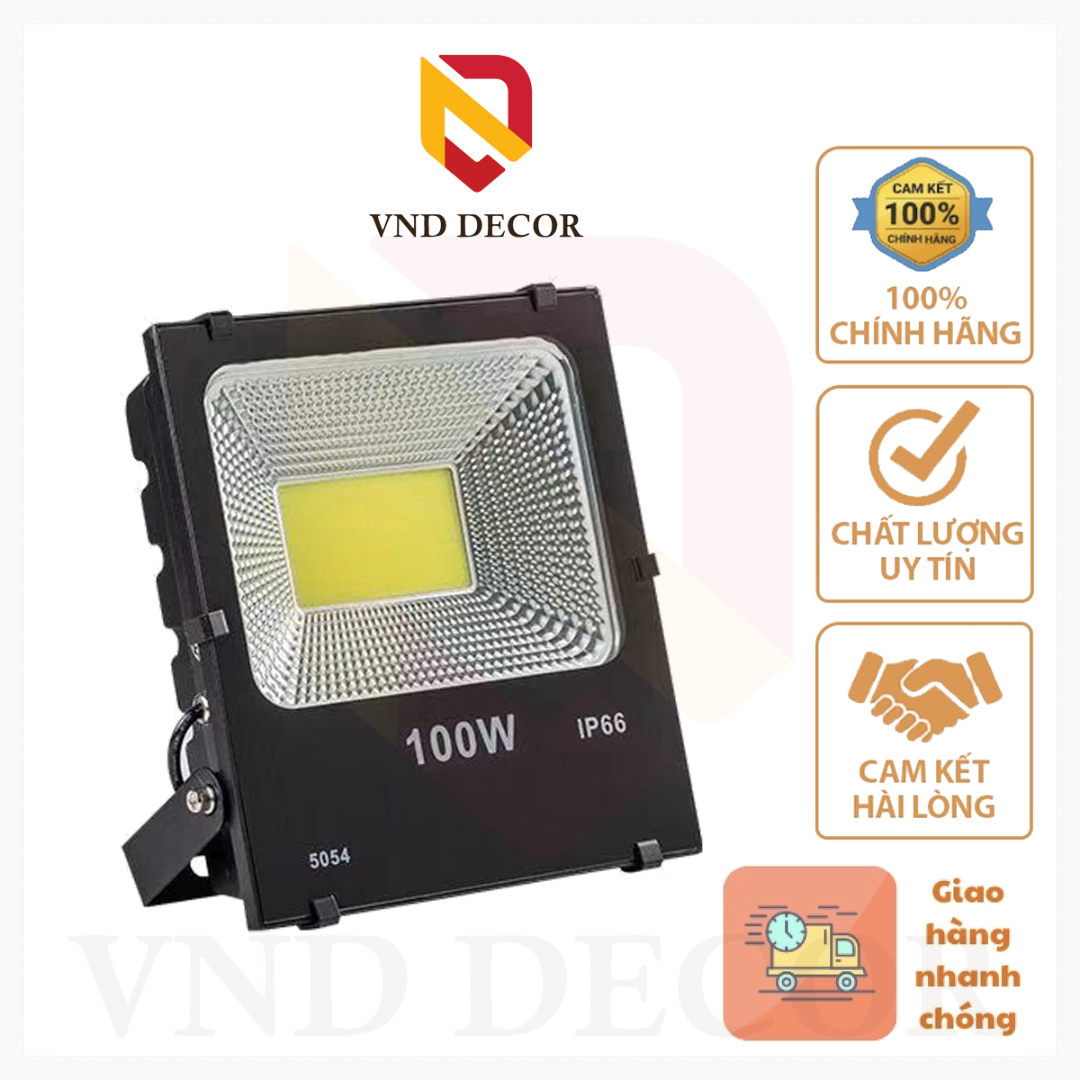 Đèn Pha LED 100W Chip COB 5054 Mã VND-LPB100