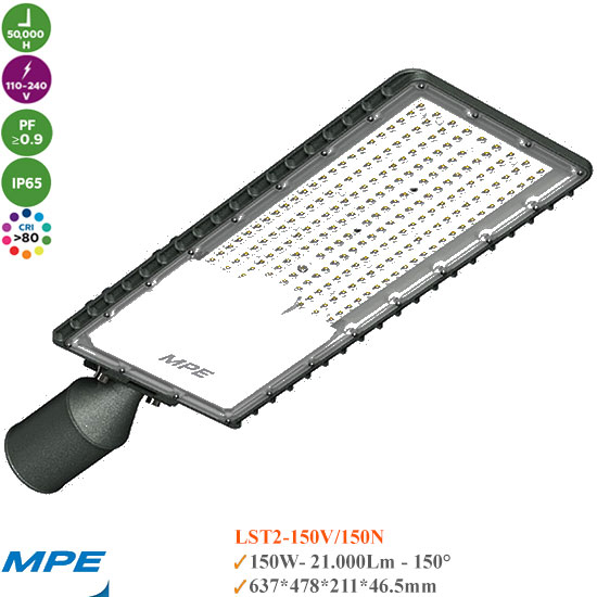 Đèn Đường Led MPE 150W Seri LST2-150
