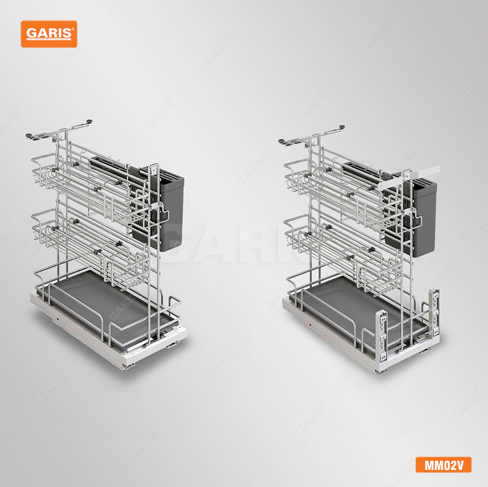 GIÁ ĐỂ DAO THỚT-GIA VỊ-CHAI LỌ MM02V GARIS