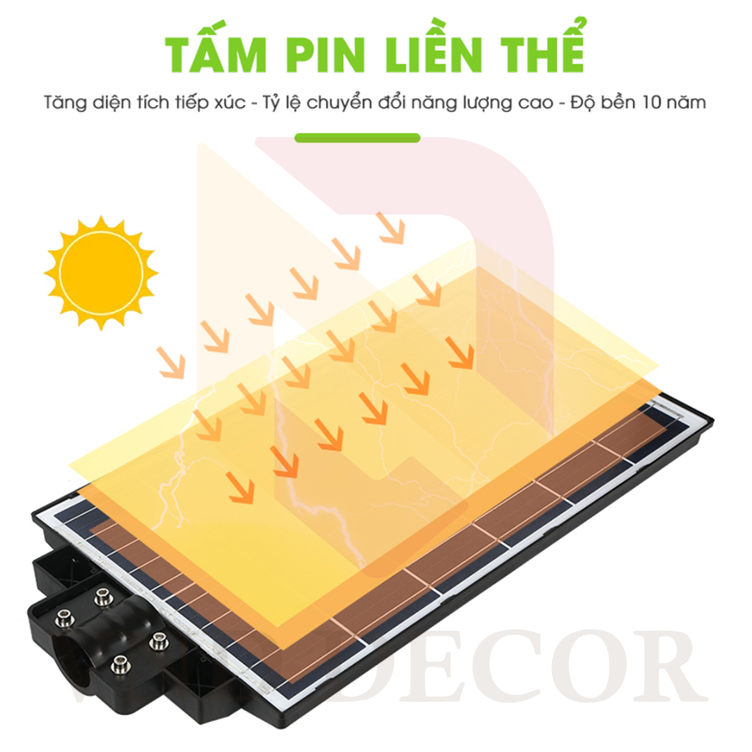 Đèn Đường Năng Lượng Mặt Trời Liền Thể 400W