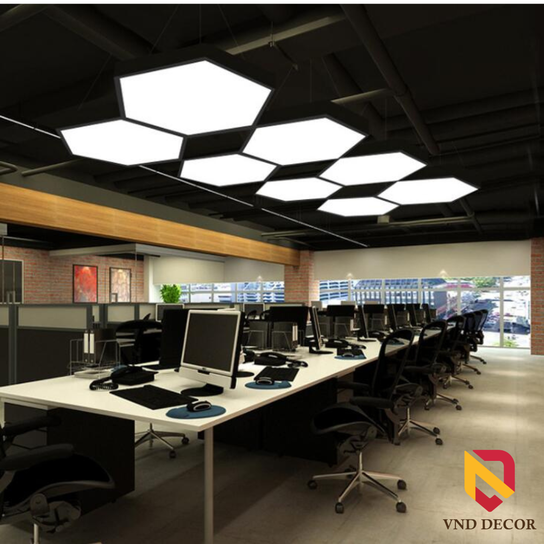 Đèn Thả Văn Phòng Hình Lục Giác 48W