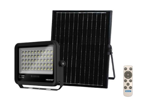 Đèn Pha Năng Lượng Mặt Trời 300W MEGAMAN - YTFL002SL 300W 6500K