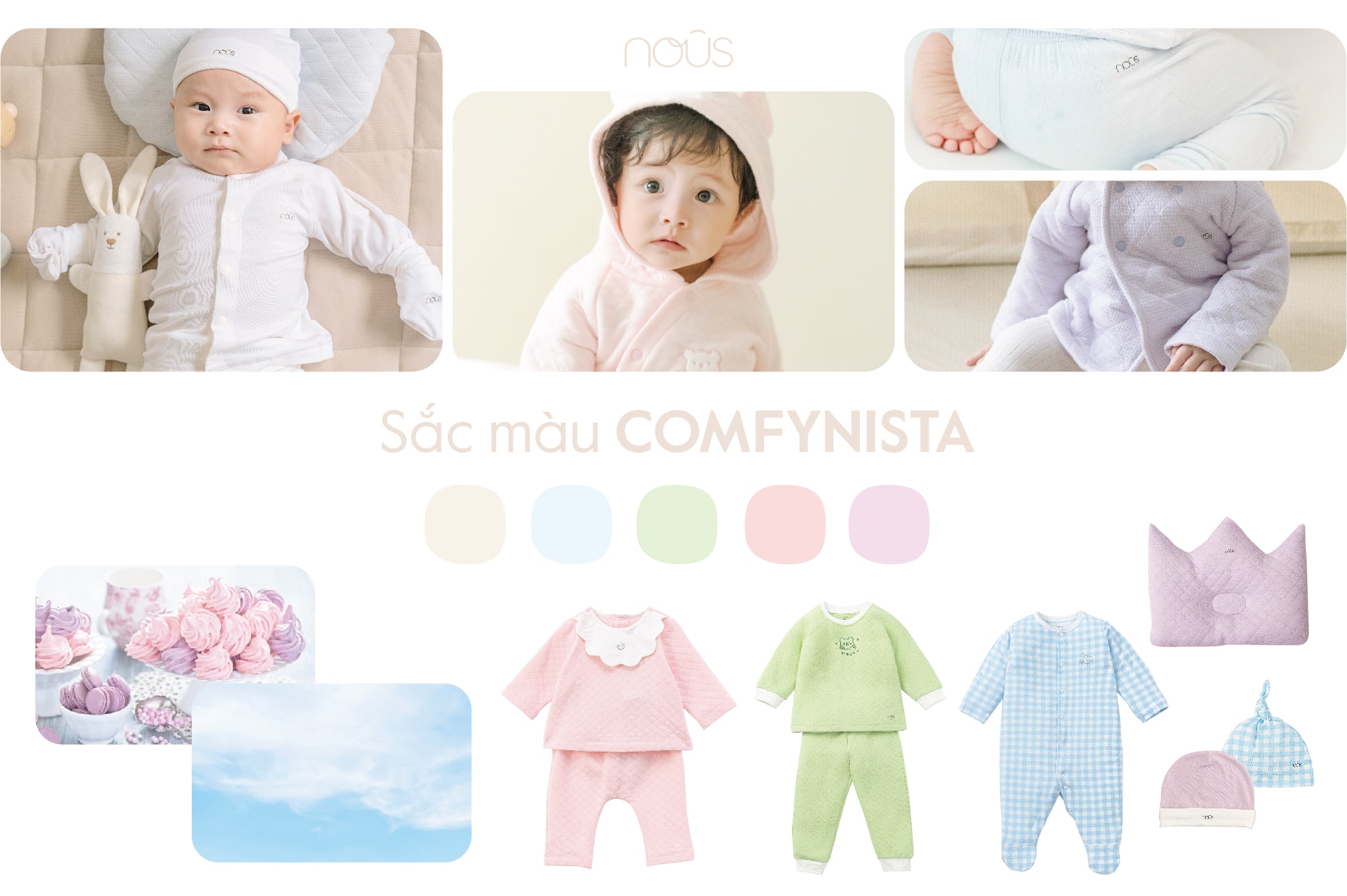 Sắc màu COMFYNISTA mang cảm xúc dịu dàng cho em bé của mẹ Sắc màu COMFYNISTA mang cảm xúc dịu dàng cho em bé của mẹ
