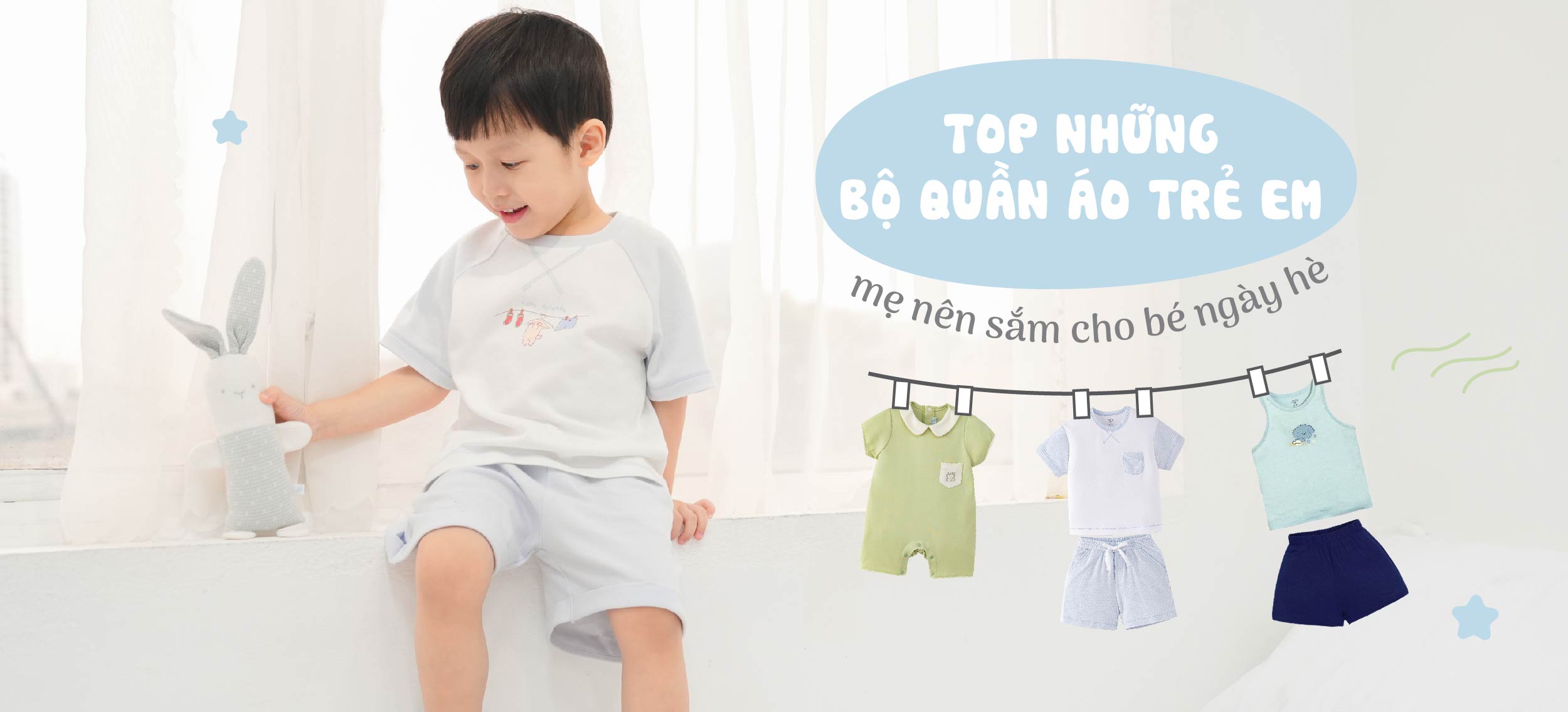 Top những bộ quần áo trẻ em mẹ nên sắm cho bé ngày hè Top những bộ quần áo trẻ em mẹ nên sắm cho bé ngày hè