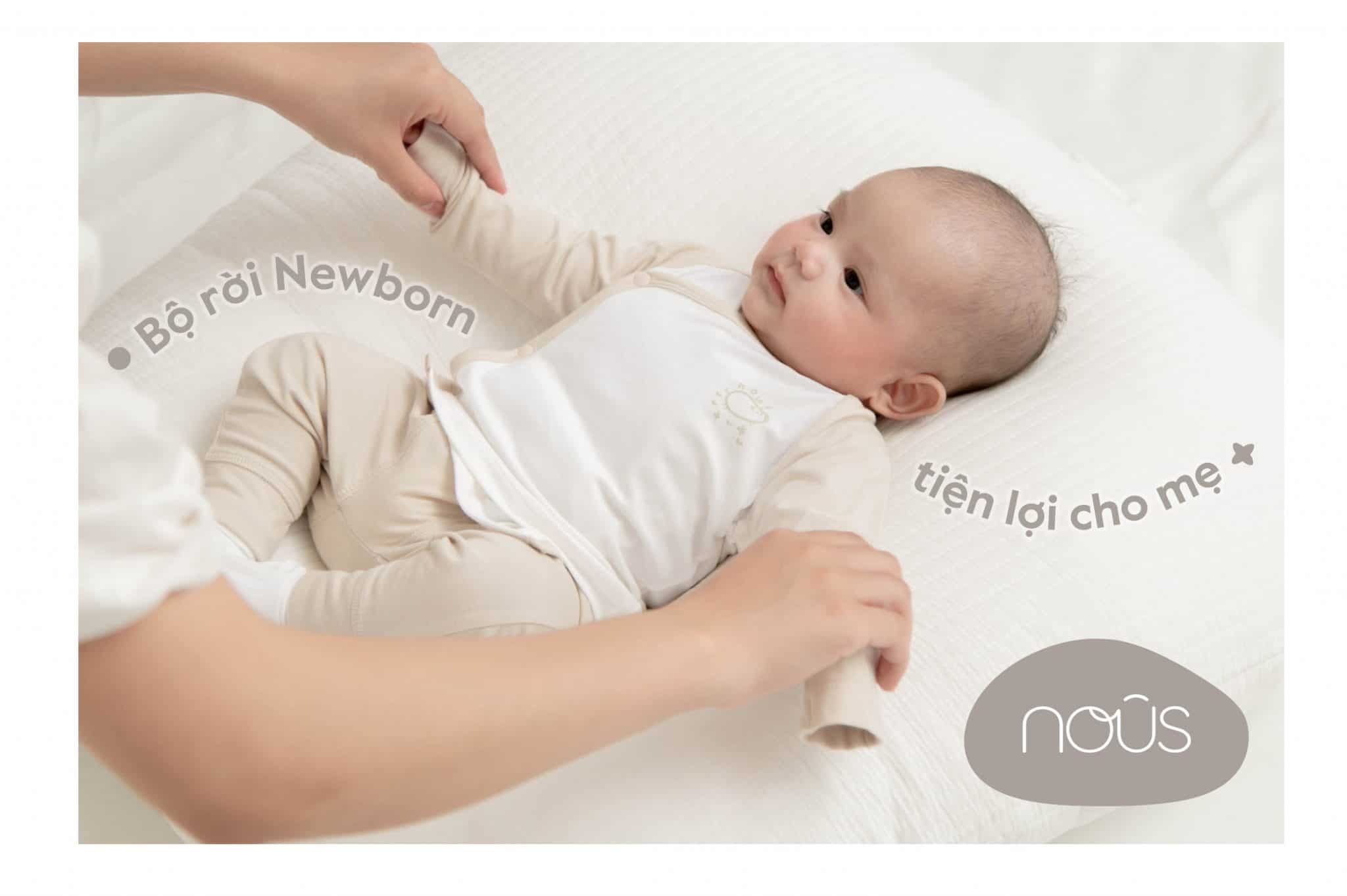 Chi tiết trên quần áo Nous Newborn tiện lợi cho mẹ Chi tiết trên quần áo Nous Newborn tiện lợi cho mẹ