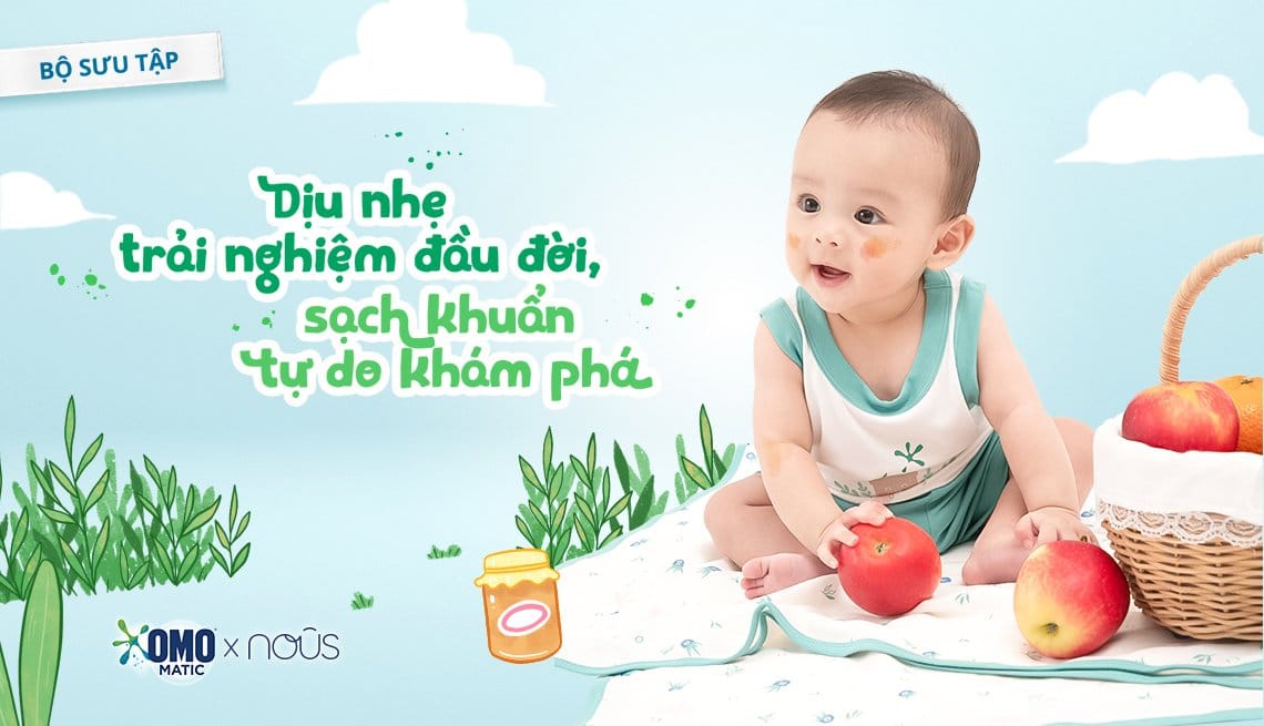 Nous hợp tác cùng OMO Matic ra mắt bộ sưu tập thời trang cho bé Nous hợp tác cùng OMO Matic ra mắt bộ sưu tập thời trang cho bé