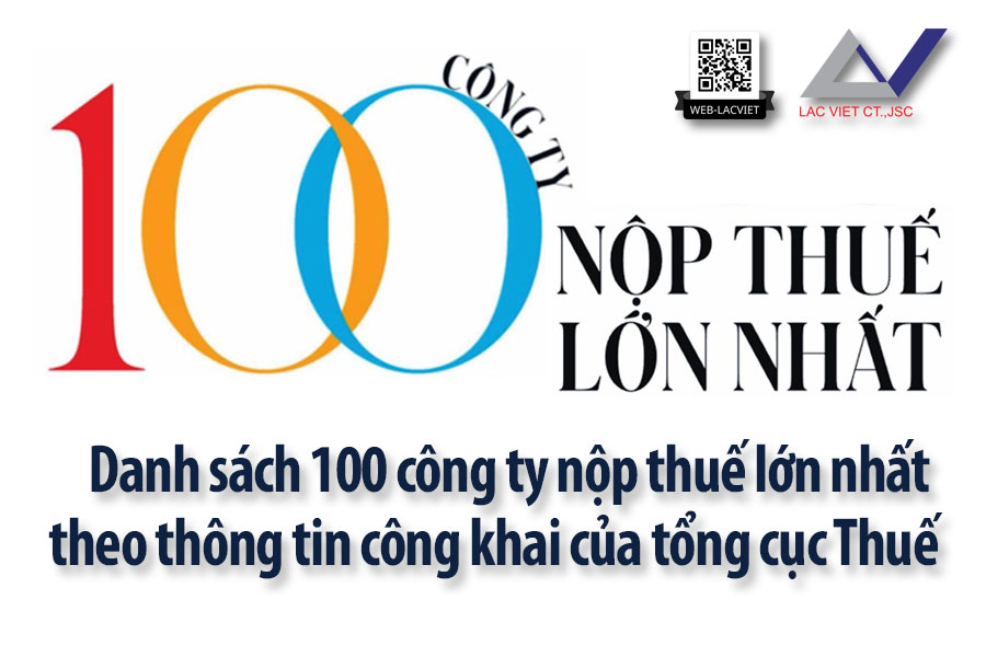100 Công ty nộp thuế lớn nhất năm 2022