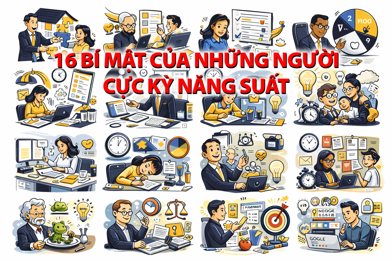 16 Bí Mật Của Người Cực Kỳ Năng Suất – Tăng Hiệu Quả Công Việc