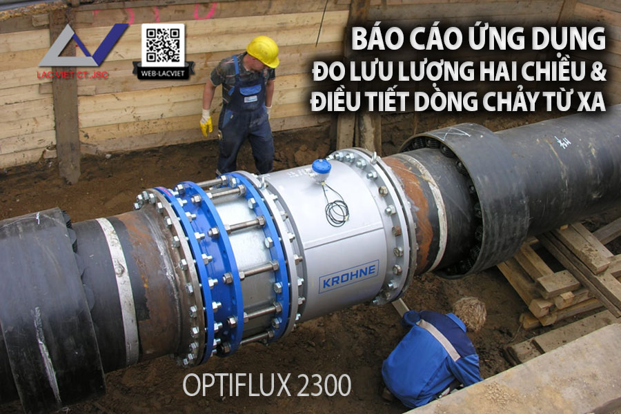 Đo lưu lượng hai chiều, điều tiết dòng chảy từ xa DN800