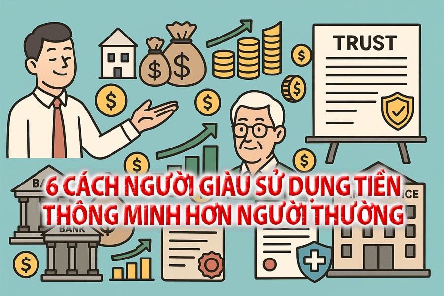 6 cách người giàu sử dụng tiền thông minh hơn người thường