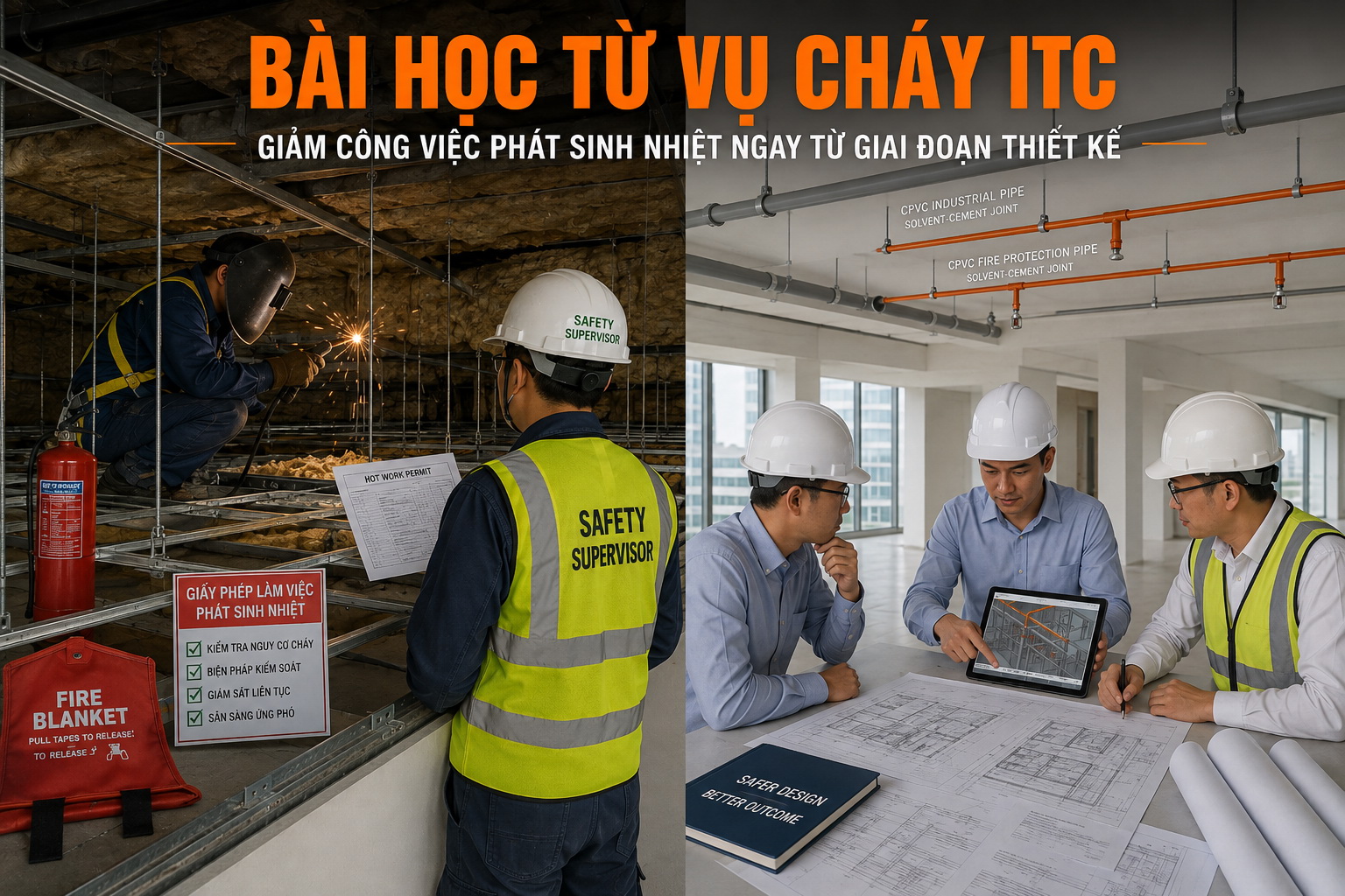 Bài học cháy ITC: Giảm rủi ro hàn bằng hệ thống ống CPVC