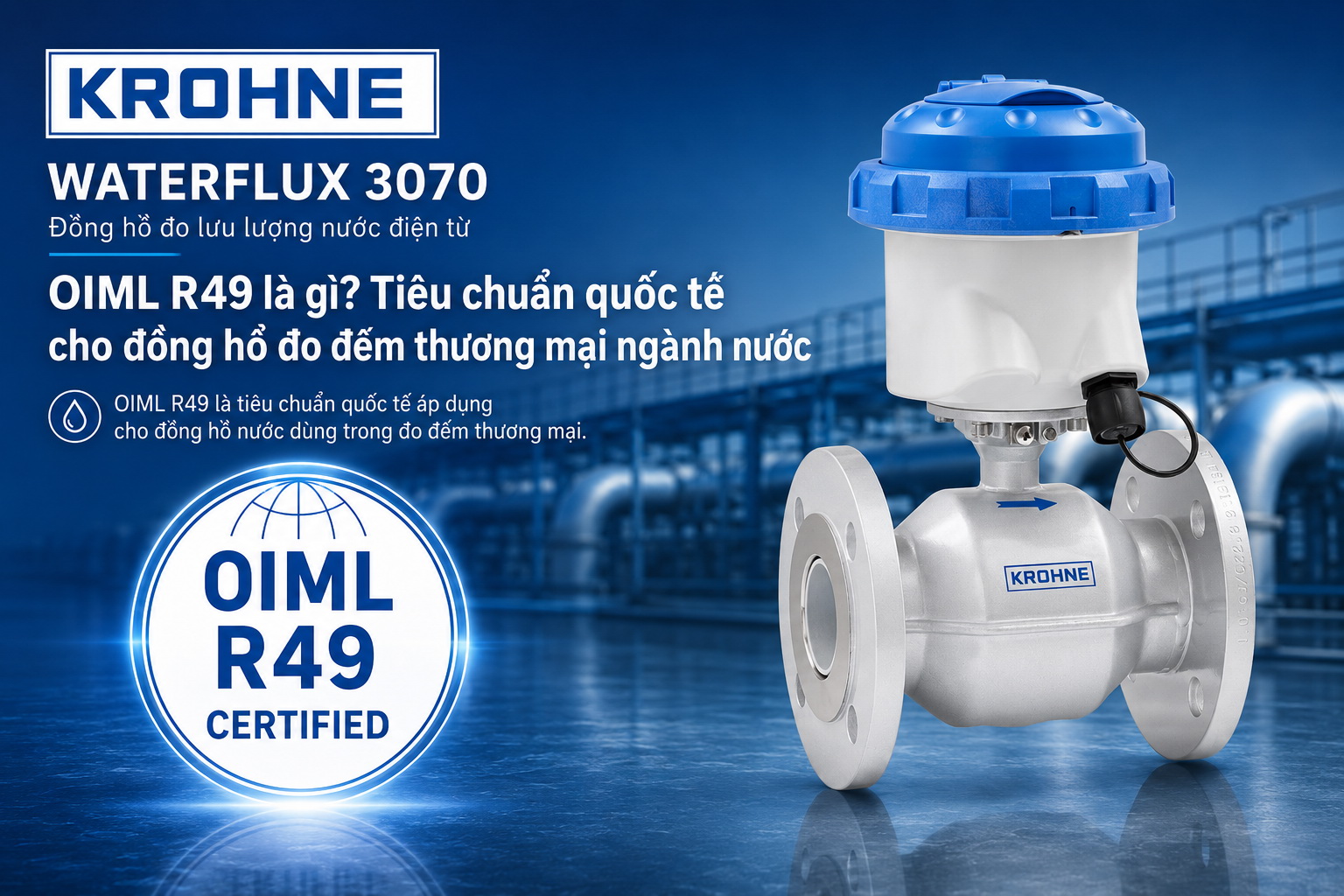 OIML R49 cho đồng hồ nước: Khái niệm và ứng dụng