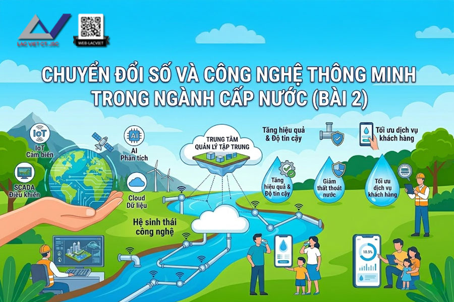 Chuyển Đổi Số Ngành Cấp Nước: Công Nghệ Thông Minh & Smart Water