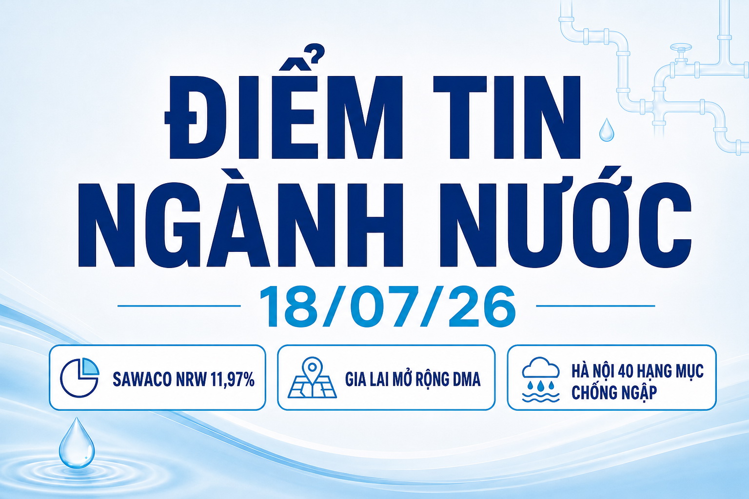 Điểm tin ngành nước 18/07/26