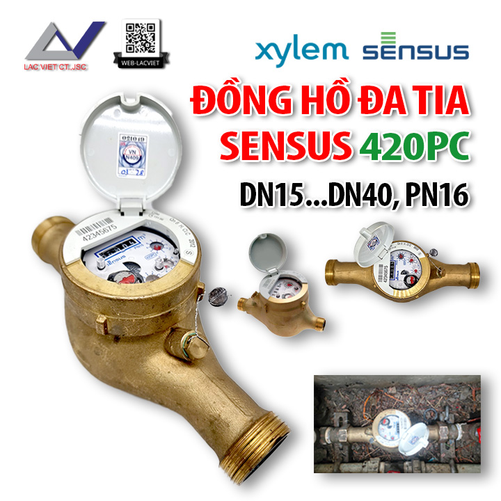 Đồng Hồ Đo Nước Đa Tia Sensus 420PC - Chính Xác và Bền Bỉ