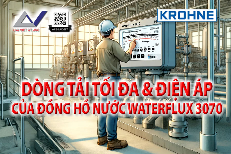 'Dòng Tải Tối Đa' và 'Điện Áp' của Đồng Hồ Nước Waterflux 3070