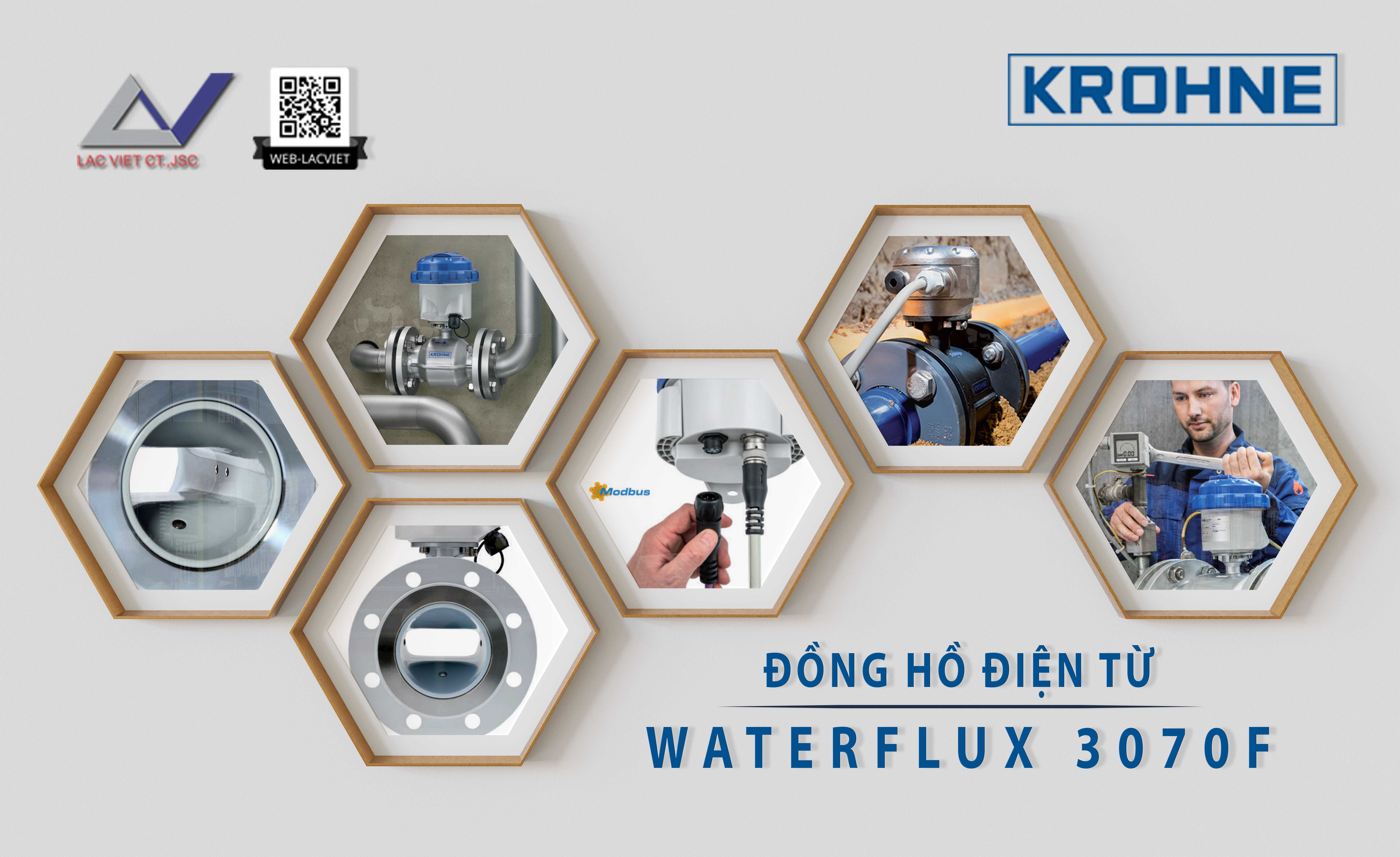 Ưu việt của Đồng hồ nước điện từ Krohne Waterflux 3070F