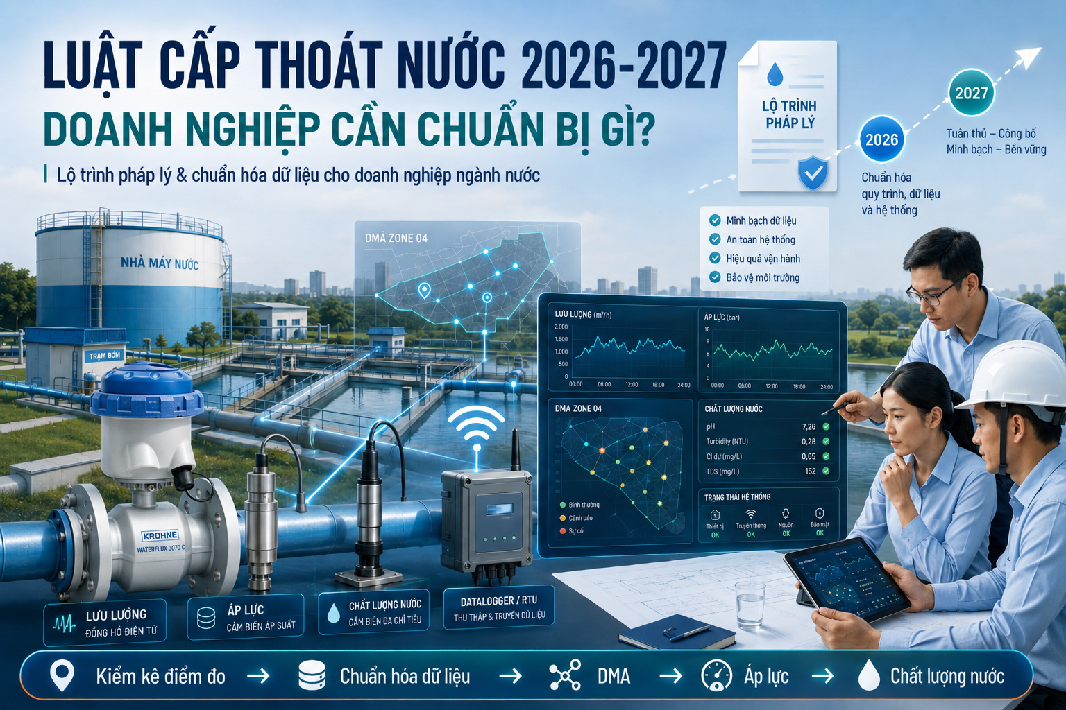 Luật Cấp thoát nước 2026–2027: Doanh nghiệp cần chuẩn bị gì?