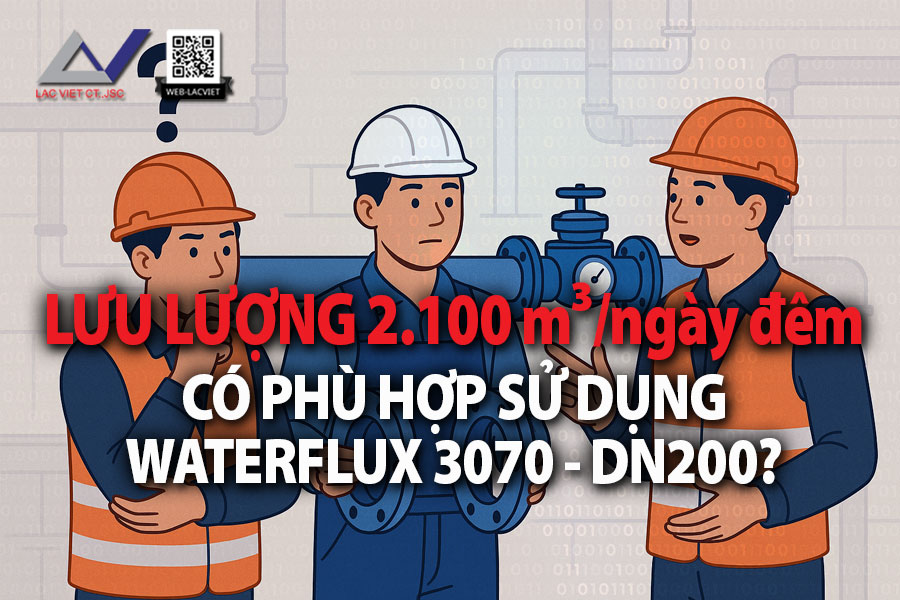 Lưu lượng 2.100 m³/ngày đêm có phù hợp sử dụng đồng hồ DN200 không?