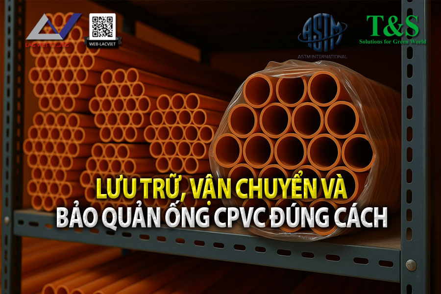 Lưu trữ, vận chuyển và bảo quản ống CPVC đúng cách để tránh hư hại
