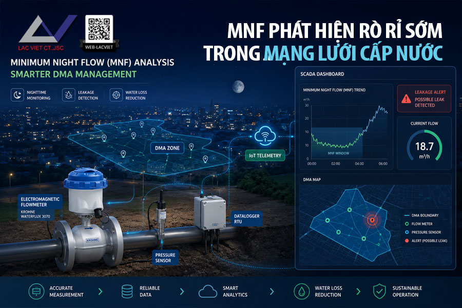 MNF Phát Hiện Rò Rỉ Sớm Trong Mạng Lưới Cấp Nước