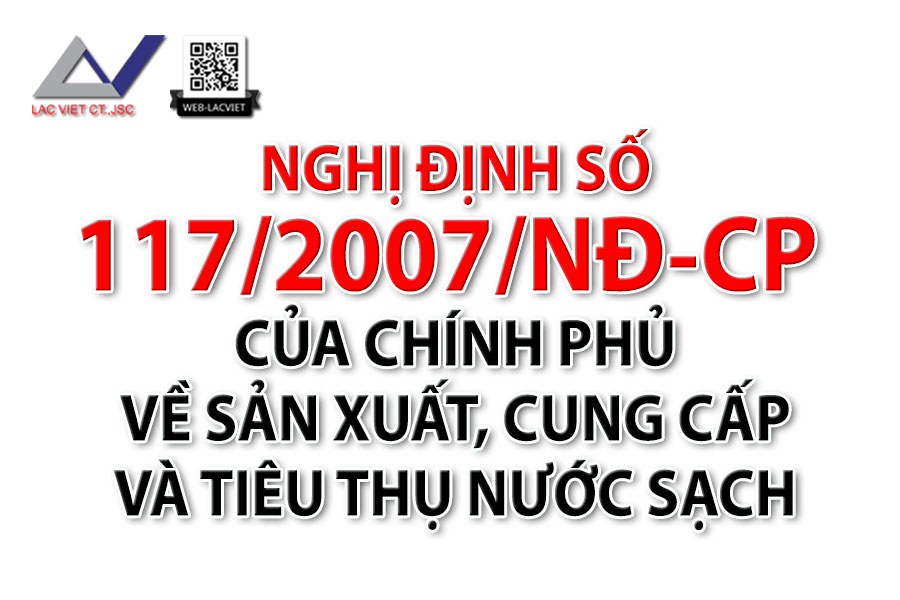Nghị định 117 CP về sản xuất, cung cấp và tiêu thụ nước sạch