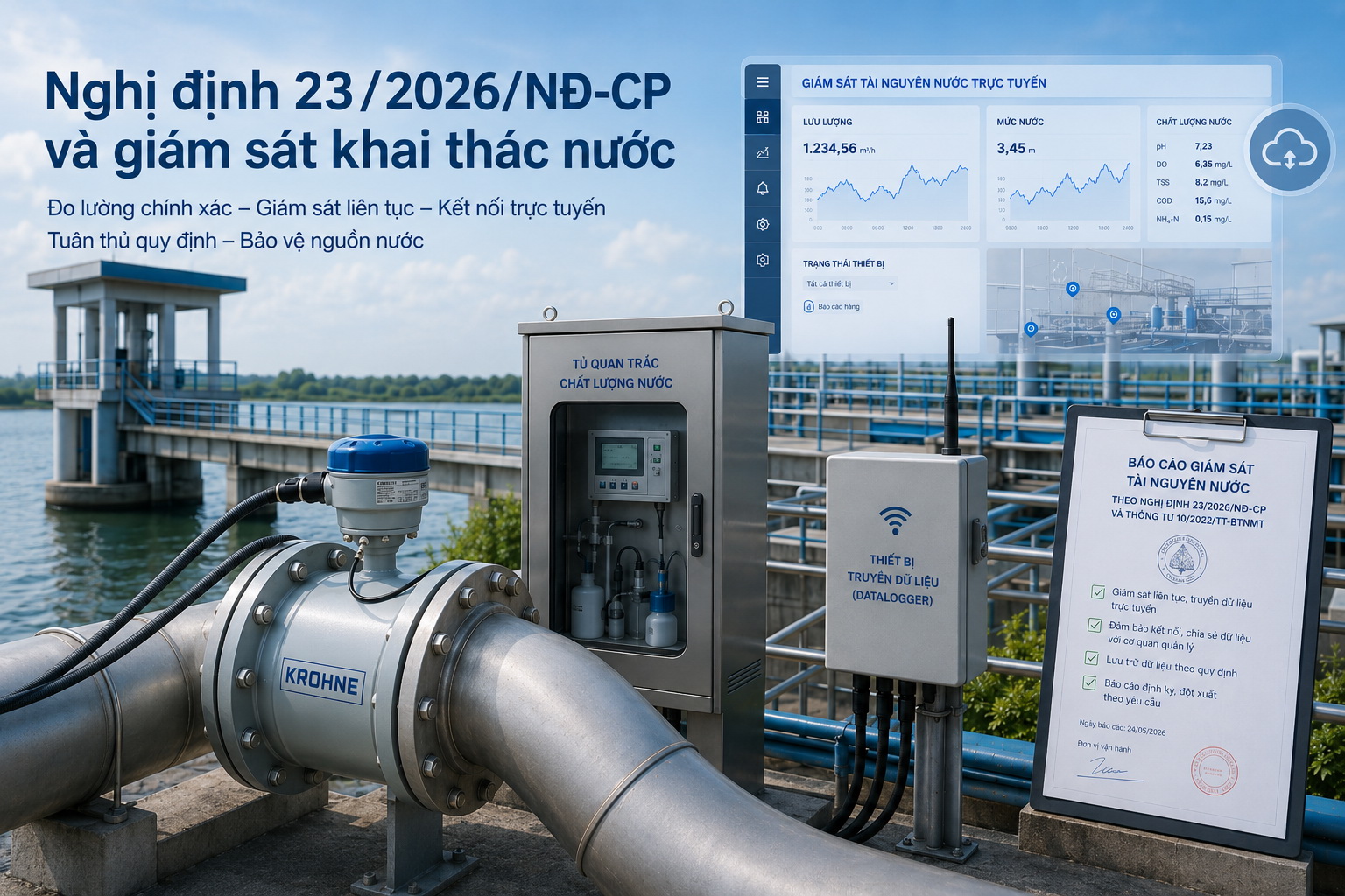 Nghị định 23/2026/NĐ-CP và giám sát khai thác nước