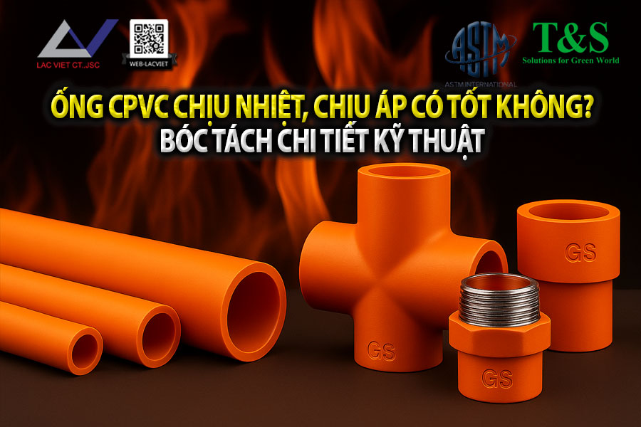 Ống CPVC GS chịu nhiệt, chịu áp có tốt không? Bóc tách chi tiết kỹ thuật